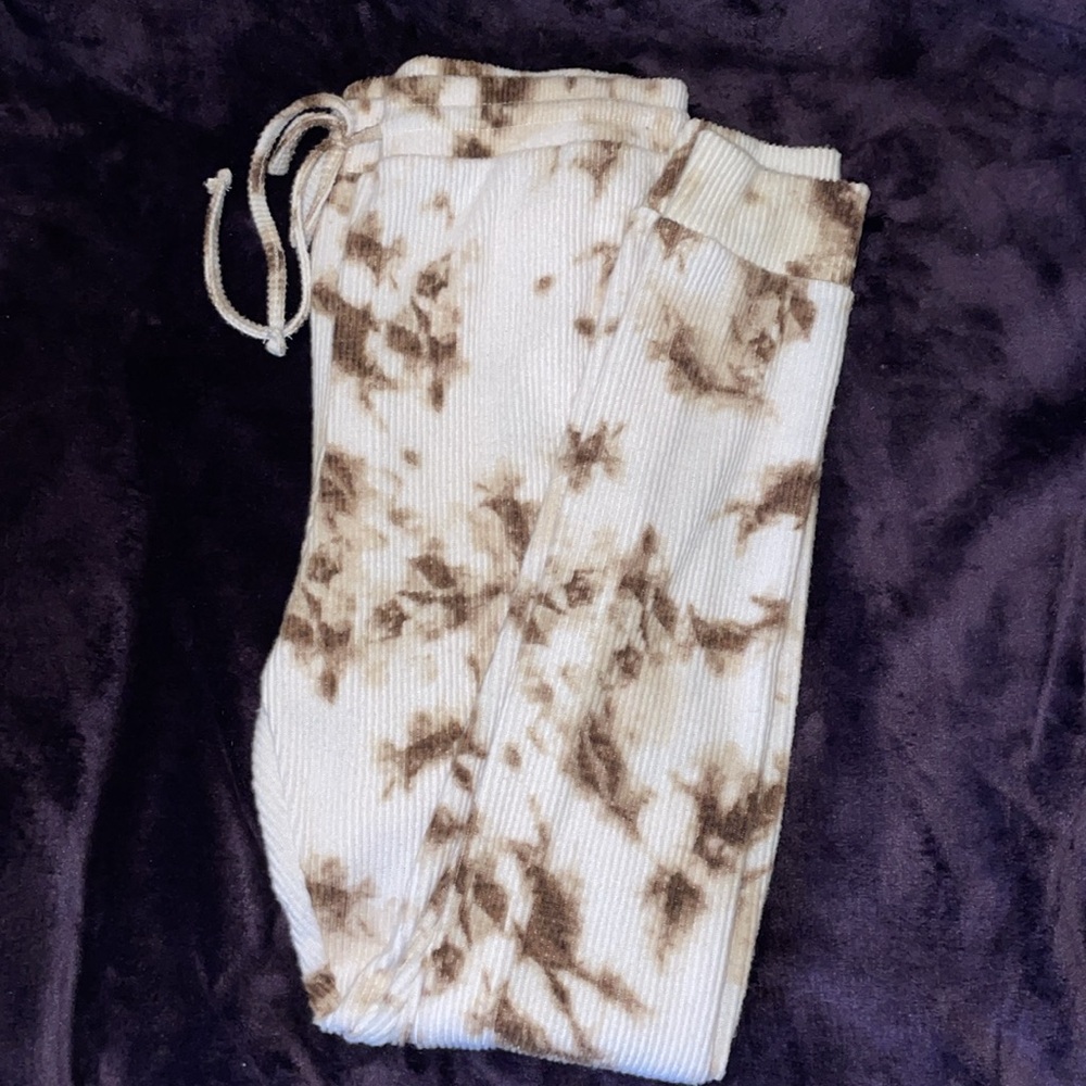 NWT Ultra Flirt Brown Tie-Dye Women’s Sweatpants - Picture 2 of 5